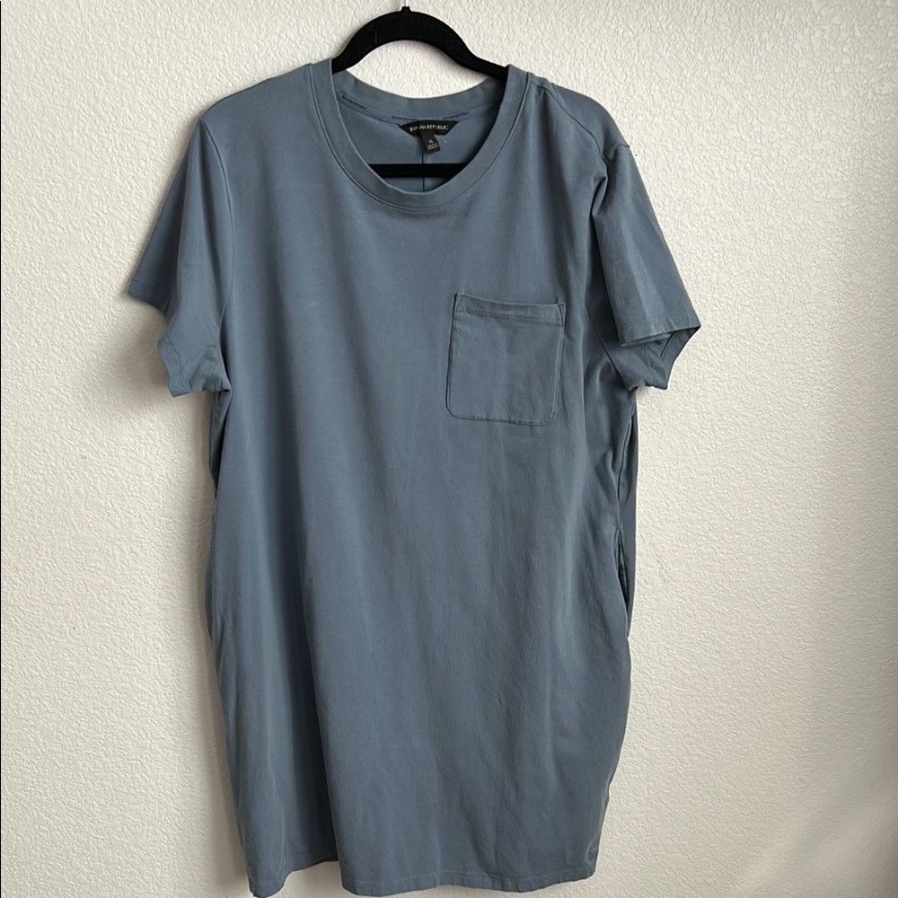 Blue T-Shirt Dress